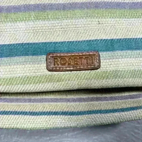 ROSETTI Woven Fabric Crossbody Purse Beachy Earthy Striped Women Small - Picture 9 of 12